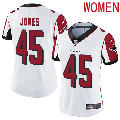 2019 Women Atlanta Falcons #45 Jones white Nike Vapor Untouchable Limited NFL Jersey